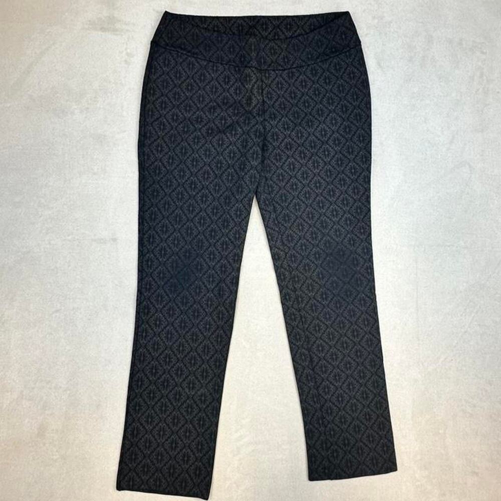 Soft Surroundings Women's Patterned Pants slim fit capri pants size M sku118-LRS
